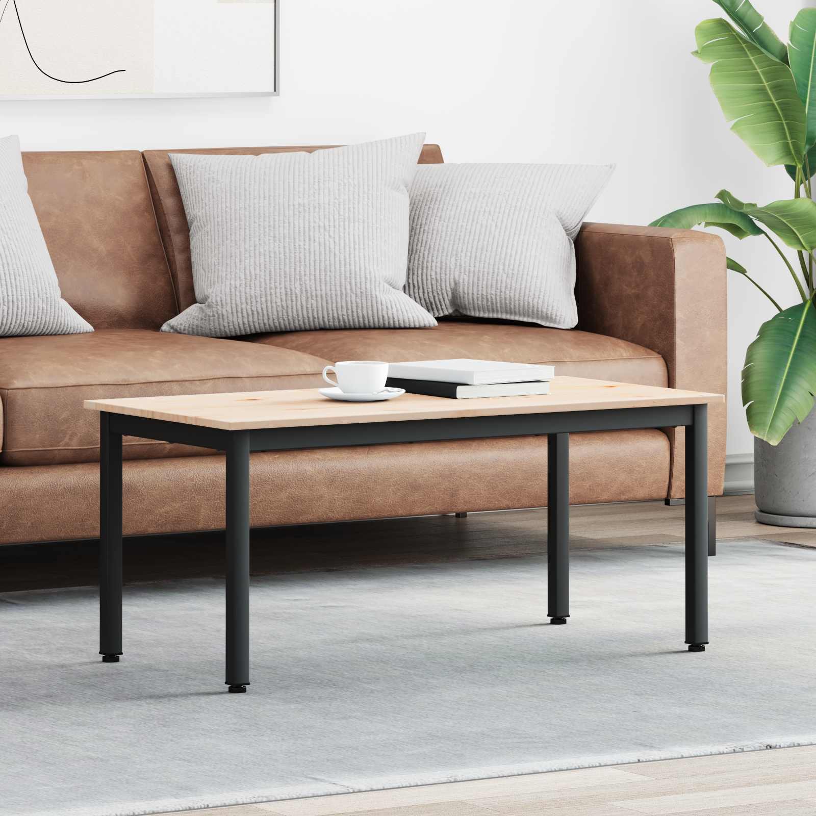 Salontafel Naturel 100 x 50 x 45 cm Massief grenenhout