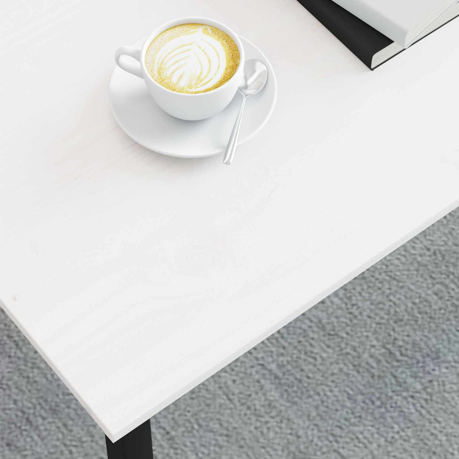 Salontafel Wit 100 x 50 x 45 cm Massief grenenhout