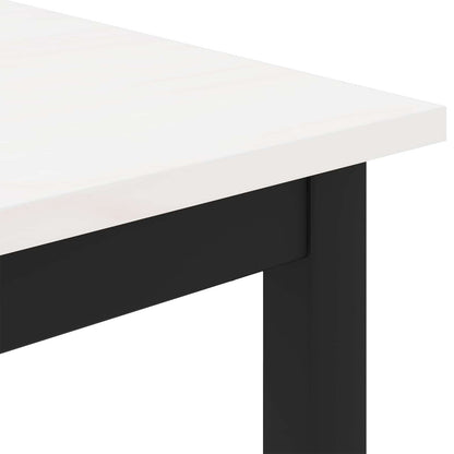 Salontafel Wit 80 x 80 x 45 cm Massief grenenhout