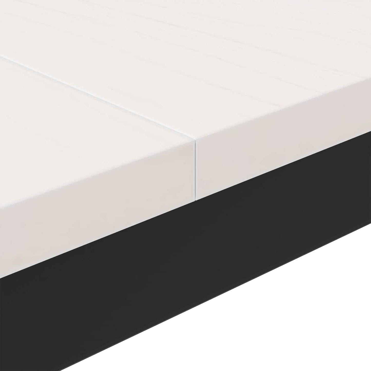 Salontafel Wit 80 x 80 x 45 cm Massief grenenhout
