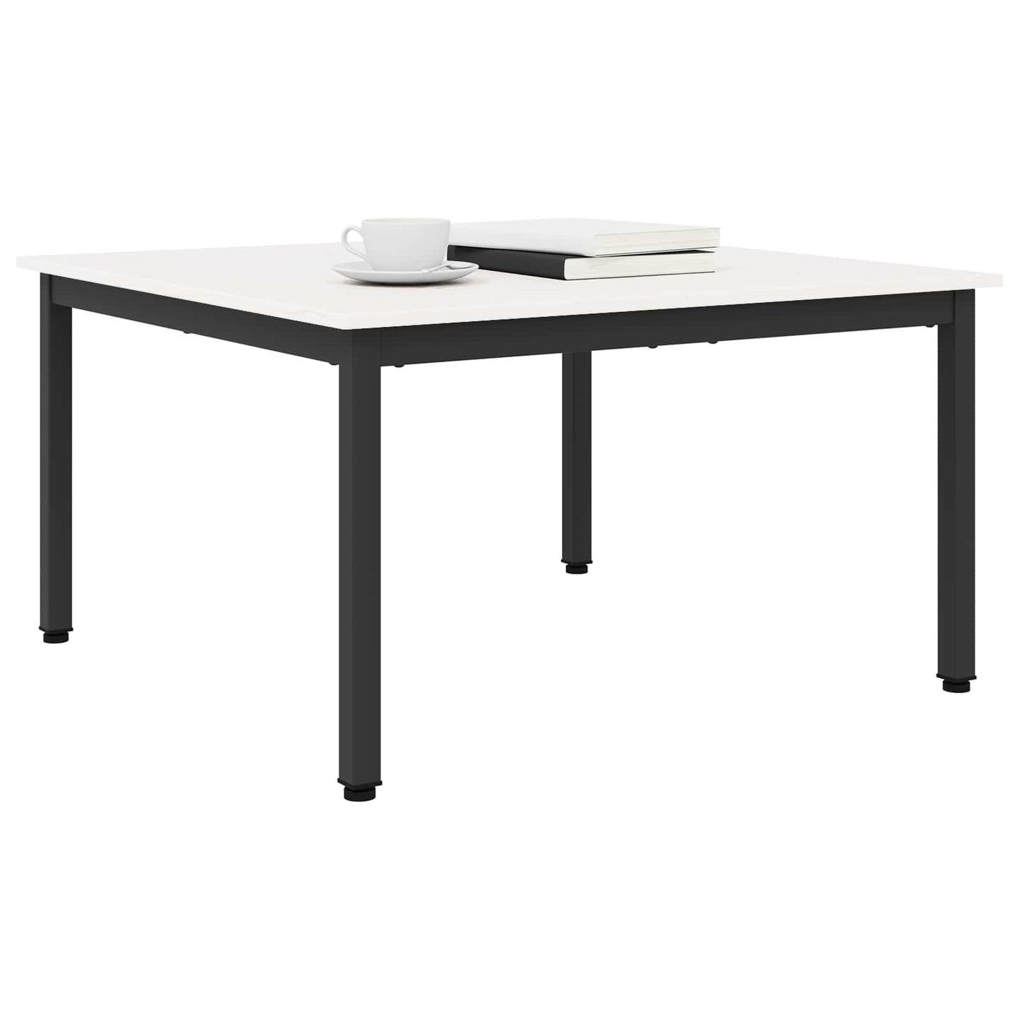 Salontafel Wit 80 x 80 x 45 cm Massief grenenhout