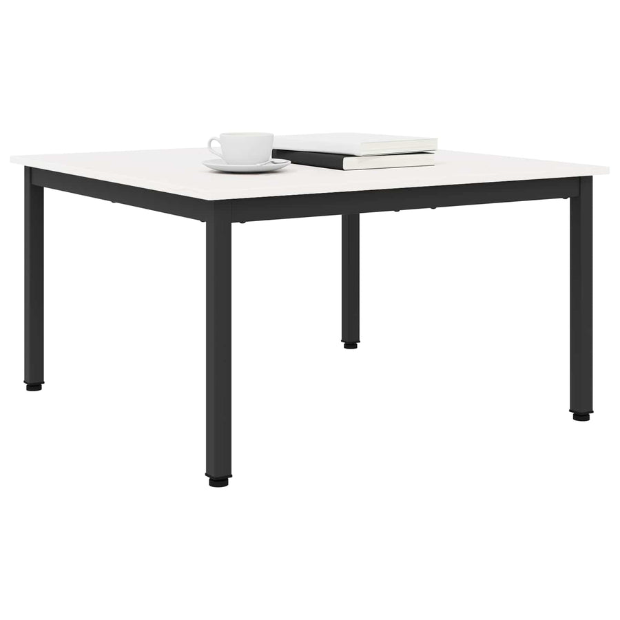 Salontafel Wit 80 x 80 x 45 cm Massief grenenhout