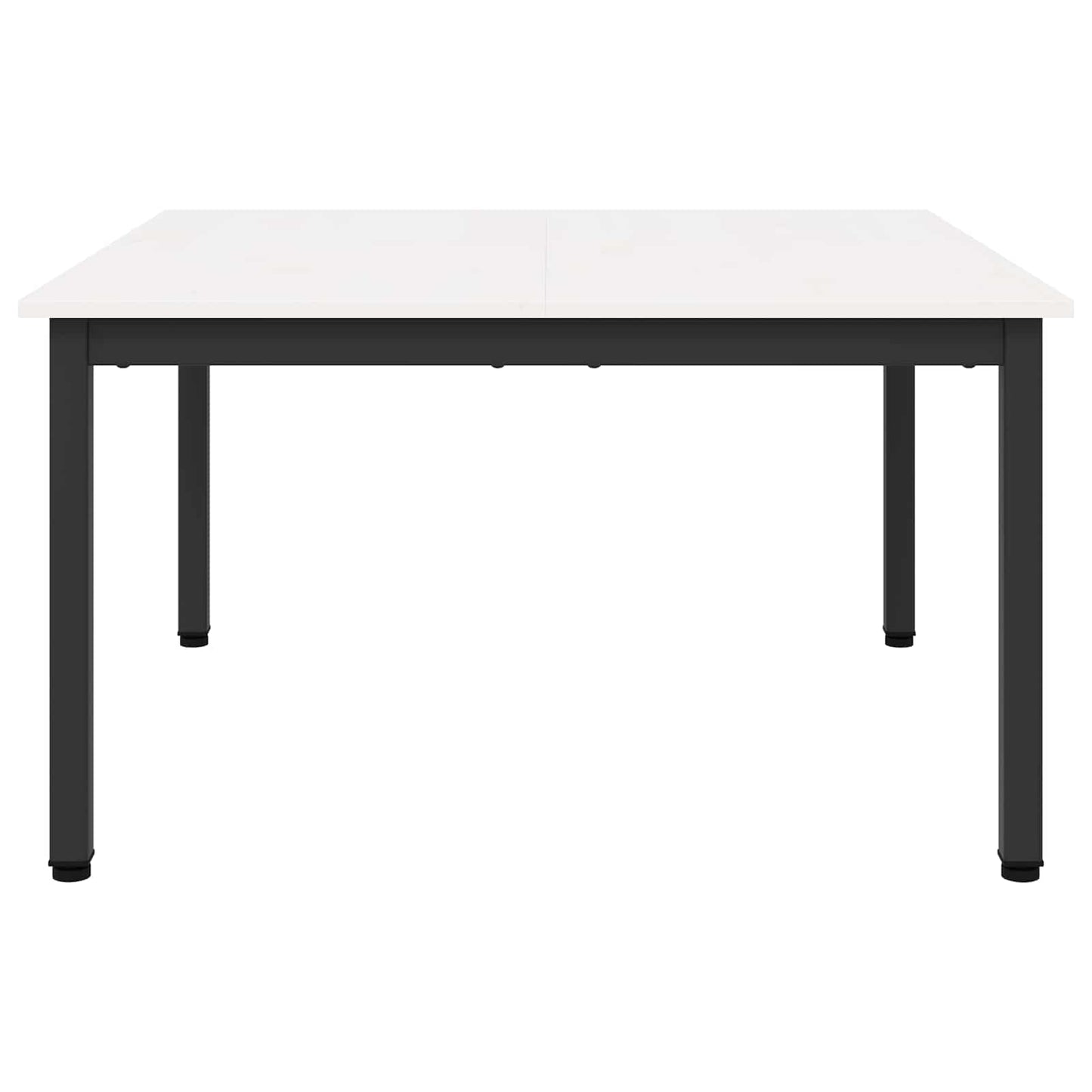 Salontafel Wit 80 x 80 x 45 cm Massief grenenhout