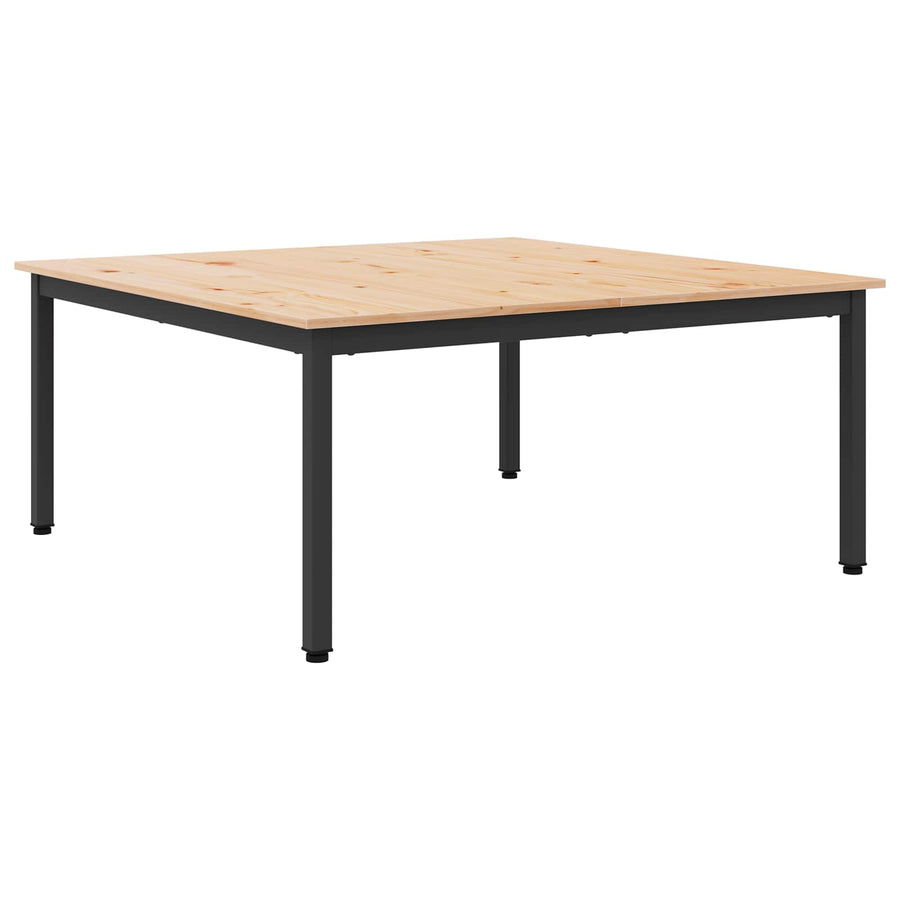 Salontafel Naturel 100 x 100 x 45 cm Massief grenenhout