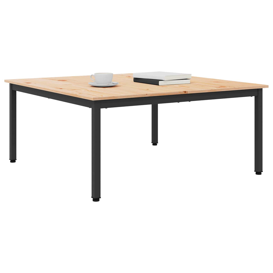 Salontafel Naturel 100 x 100 x 45 cm Massief grenenhout