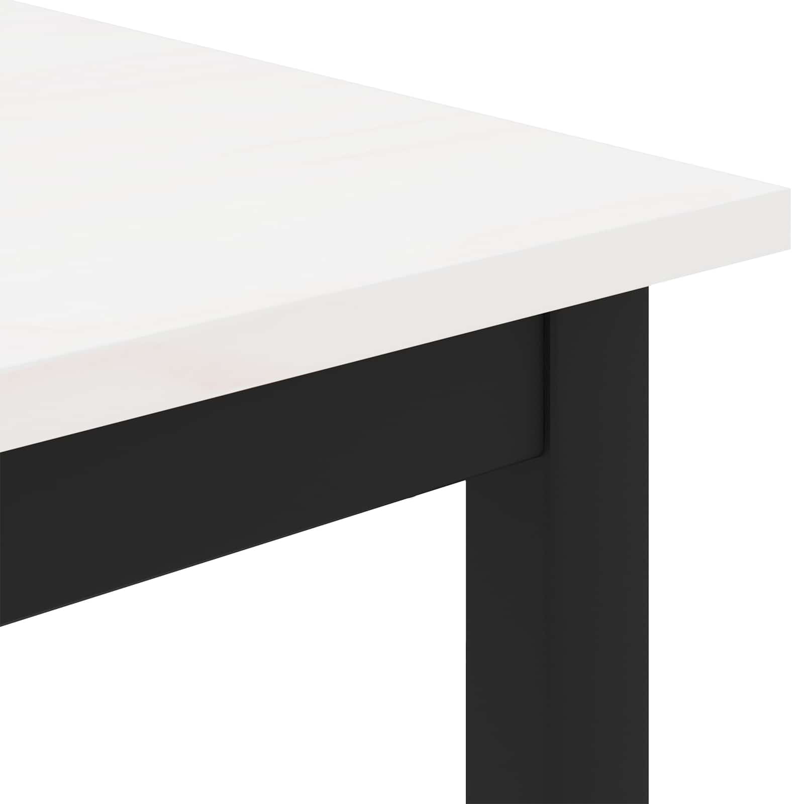 Salontafel Wit 100 x 100 x 45 cm Massief grenenhout