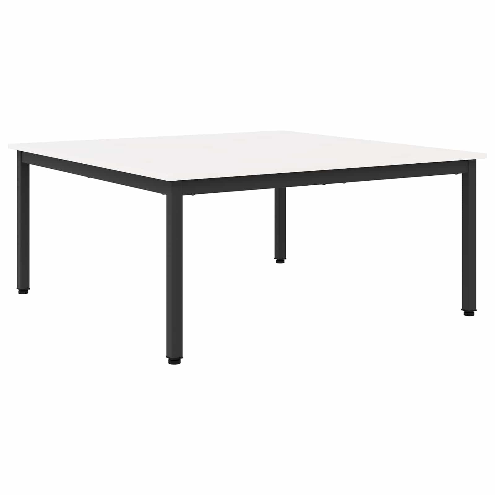 Salontafel Wit 100 x 100 x 45 cm Massief grenenhout