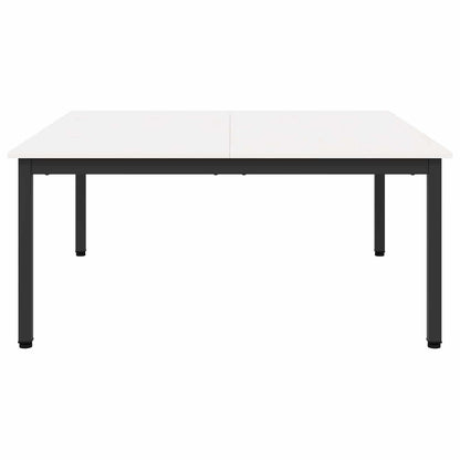 Salontafel Wit 100 x 100 x 45 cm Massief grenenhout