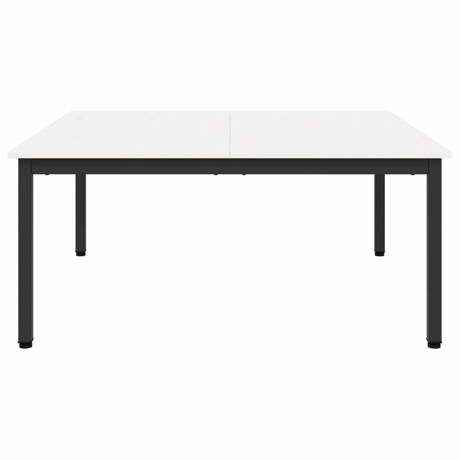 Salontafel Wit 100 x 100 x 45 cm Massief grenenhout
