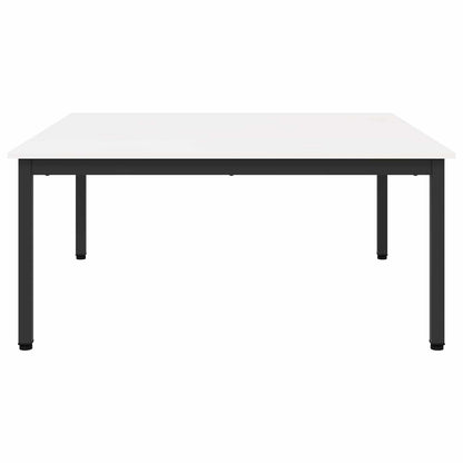 Salontafel Wit 100 x 100 x 45 cm Massief grenenhout