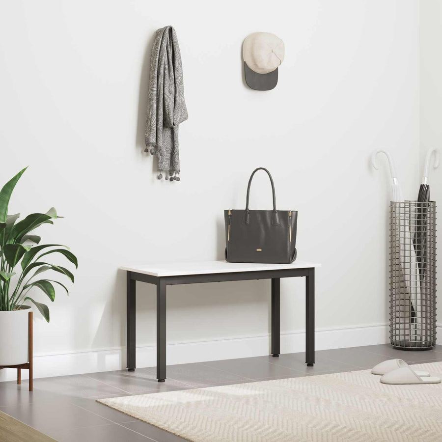 Bank Wit 80 x 35 x 45 cm Massief grenenhout