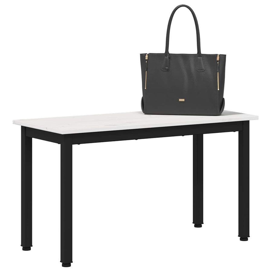 Bank Wit 80 x 35 x 45 cm Massief grenenhout