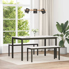 Bank 110x35x45 cm massief grenenhout wit
