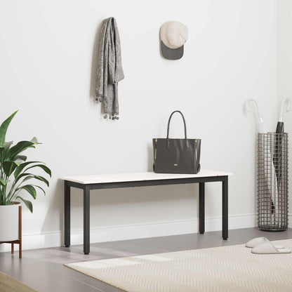 Bank Wit 110 x 35 x 45 cm Massief grenenhout