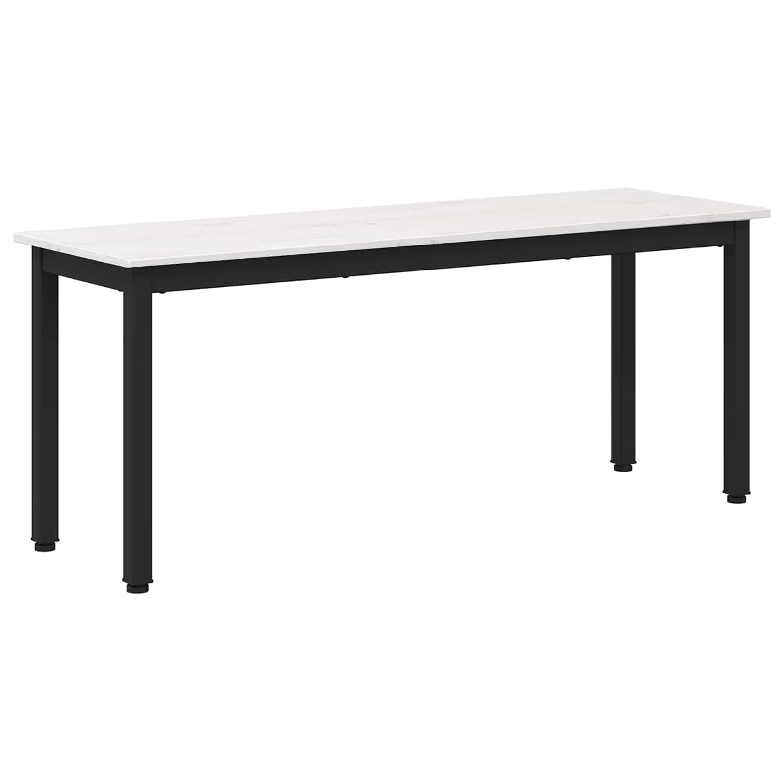 Bank Wit 110 x 35 x 45 cm Massief grenenhout