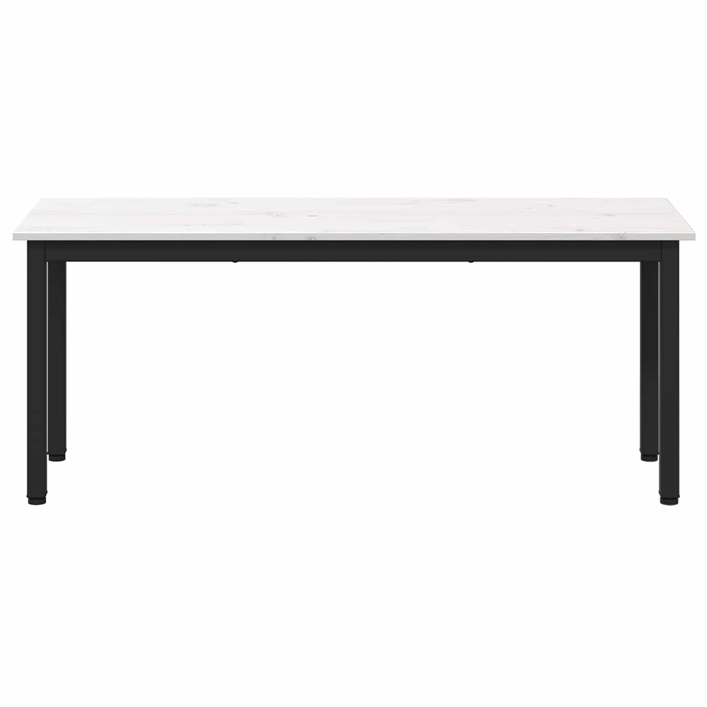 Bank Wit 110 x 35 x 45 cm Massief grenenhout