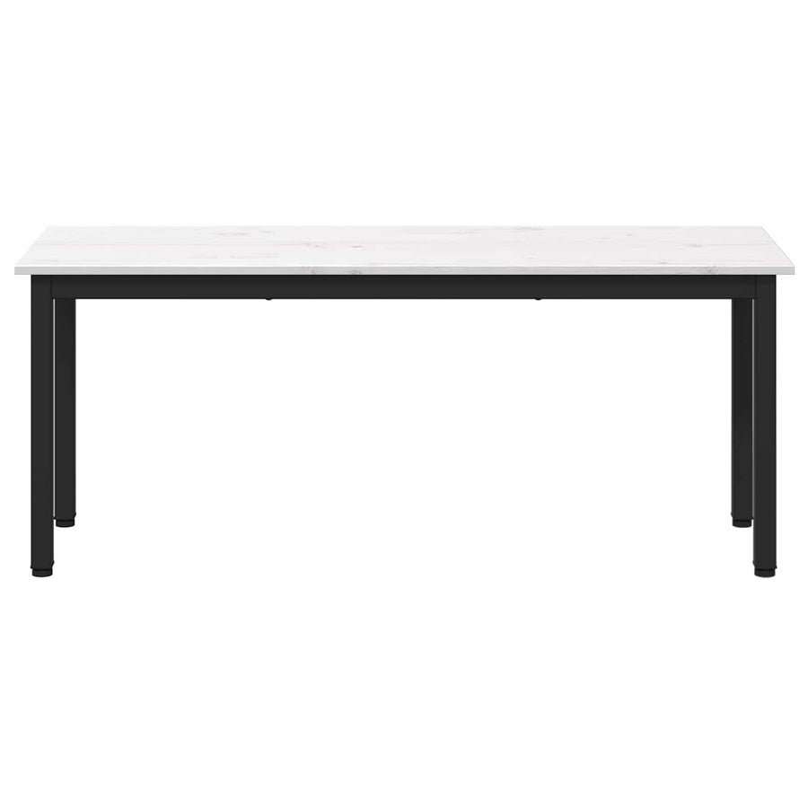 Bank Wit 110 x 35 x 45 cm Massief grenenhout