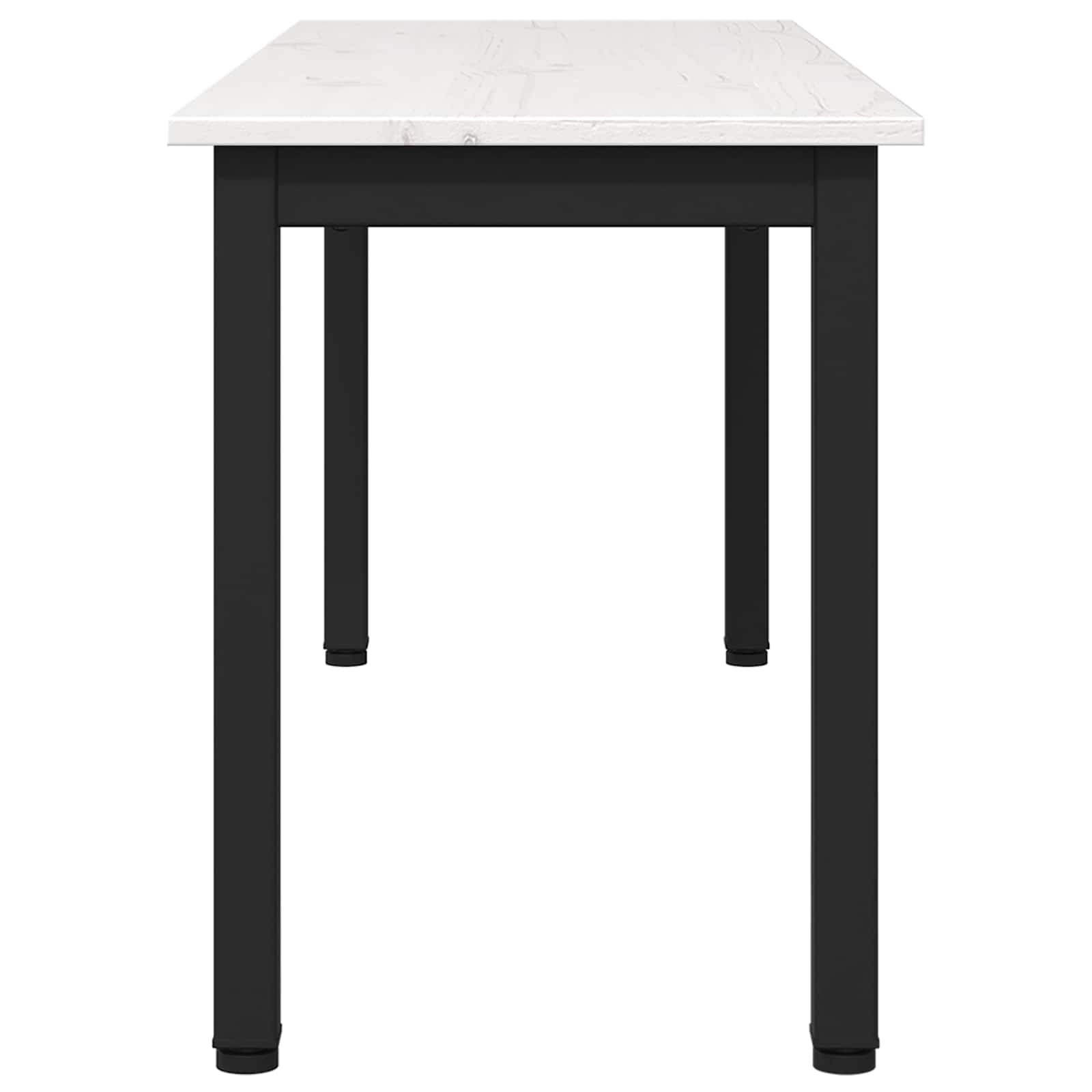 Bank Wit 110 x 35 x 45 cm Massief grenenhout
