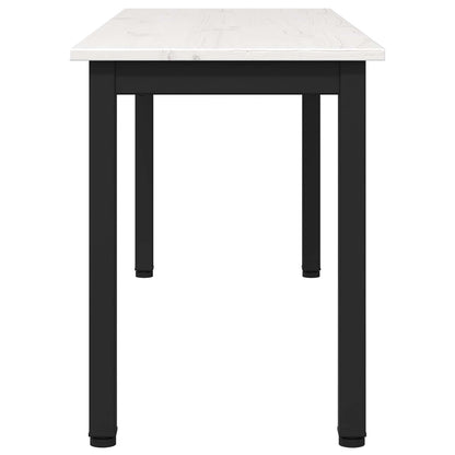Bank Wit 110 x 35 x 45 cm Massief grenenhout