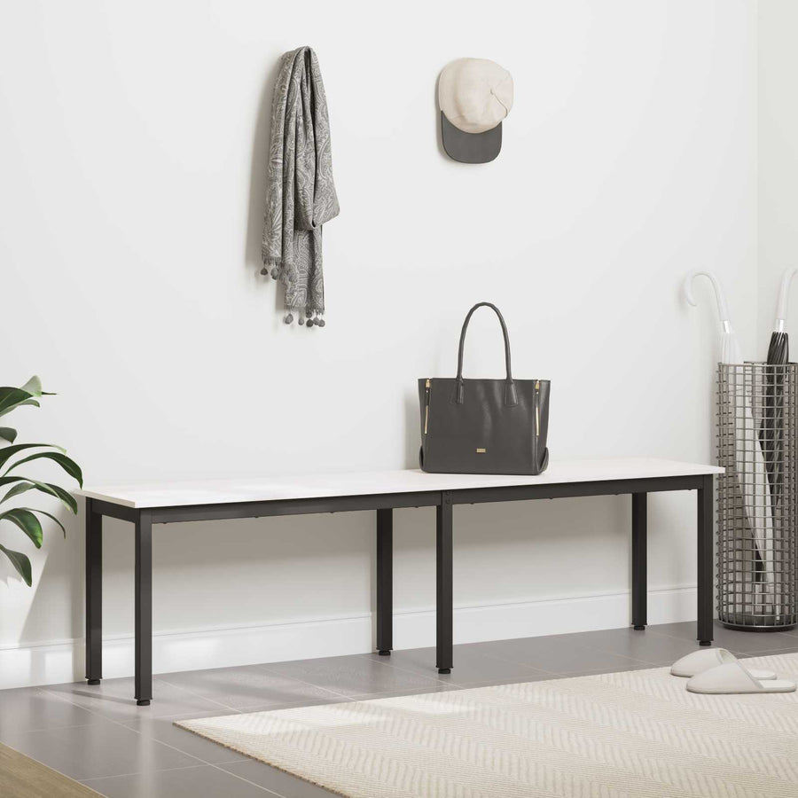Bank Wit 160 x 35 x 45 cm Massief grenenhout