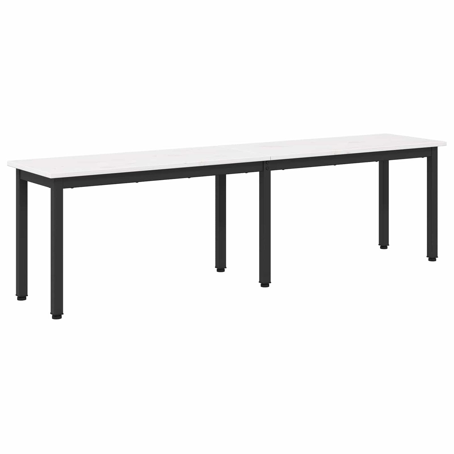 Bank Wit 160 x 35 x 45 cm Massief grenenhout