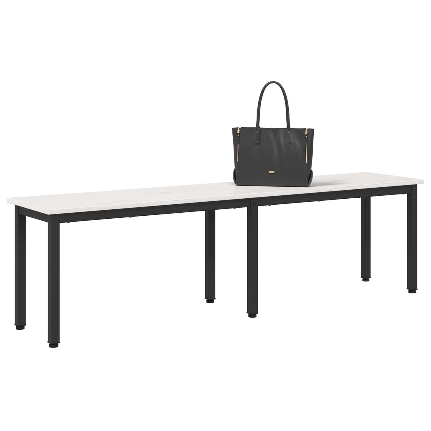 Bank Wit 160 x 35 x 45 cm Massief grenenhout