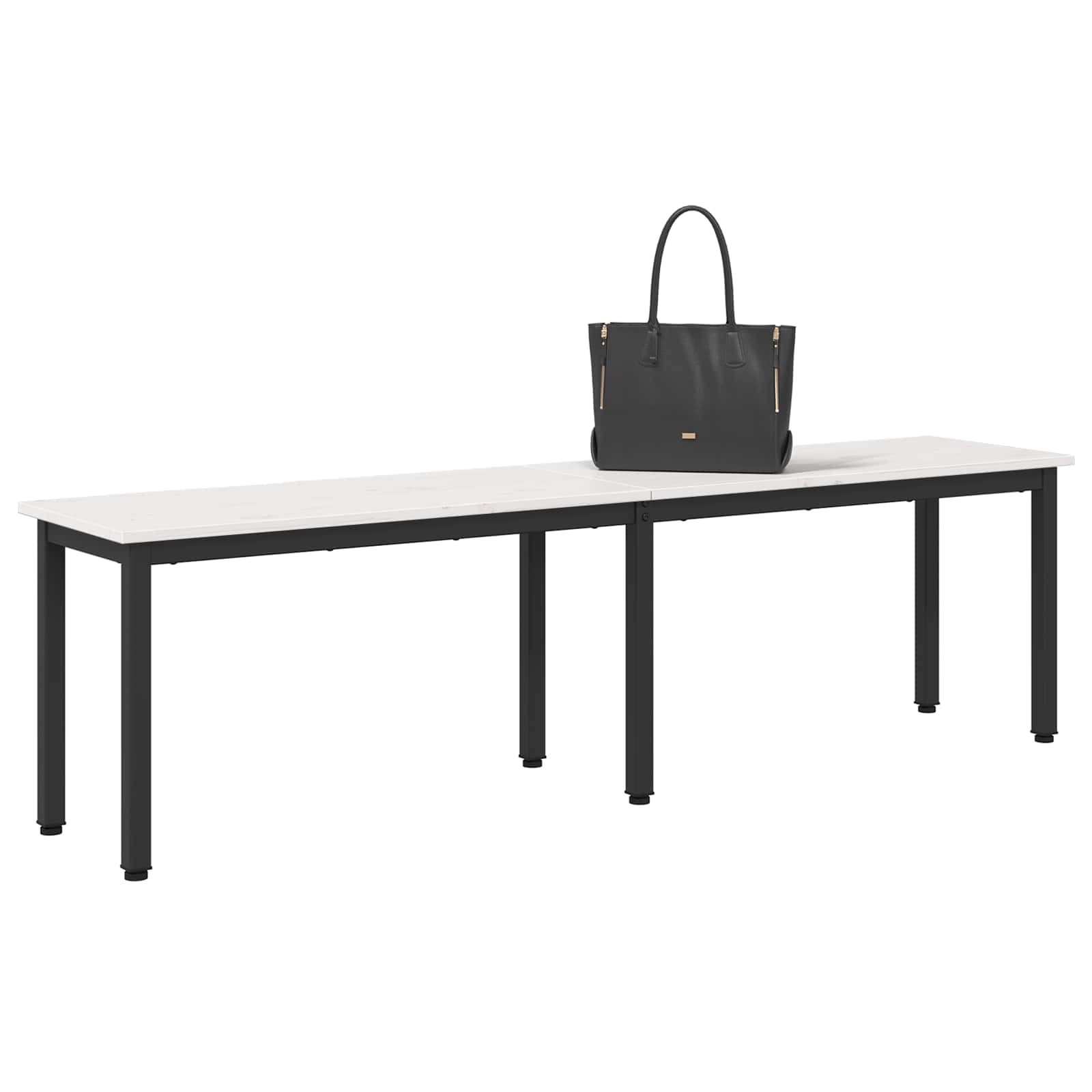 Bank Wit 160 x 35 x 45 cm Massief grenenhout