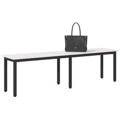 Bank Wit 160 x 35 x 45 cm Massief grenenhout
