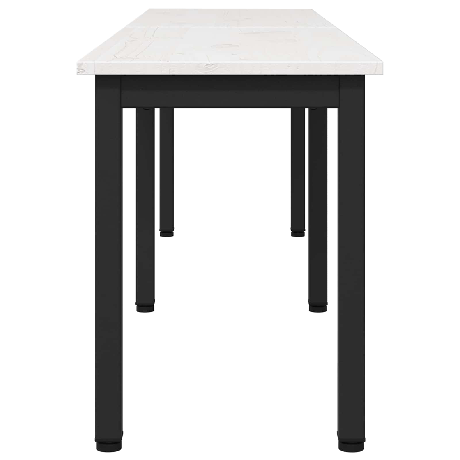 Bank Wit 160 x 35 x 45 cm Massief grenenhout