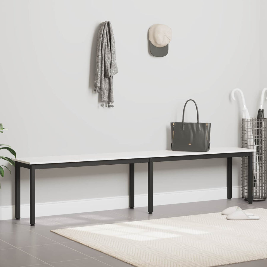 Bank Wit 200 x 35 x 45 cm Massief grenenhout