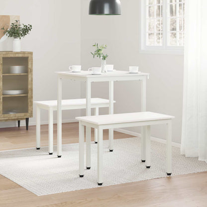 Eettafel Wit 60 x 60 x 75 cm Massief grenenhout