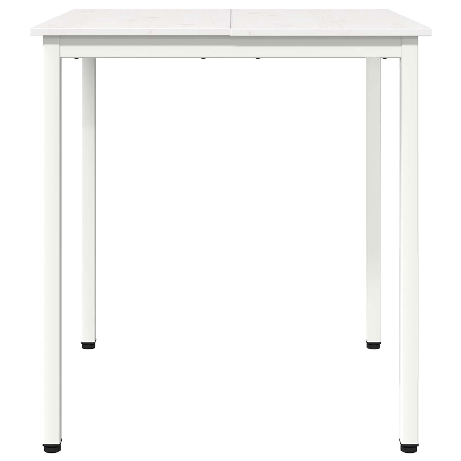 Eettafel Wit 60 x 60 x 75 cm Massief grenenhout