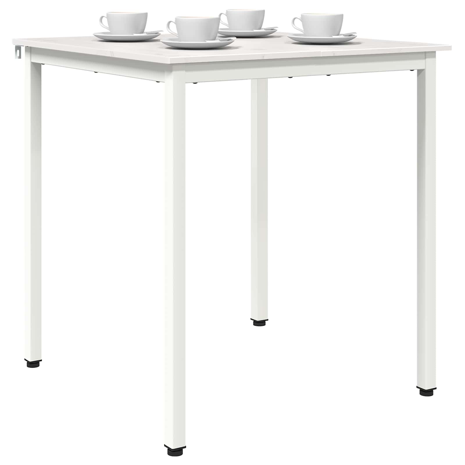 Eettafel Wit 60 x 60 x 75 cm Massief grenenhout