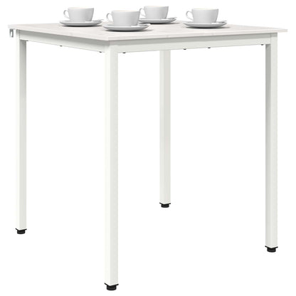 Eettafel Wit 60 x 60 x 75 cm Massief grenenhout