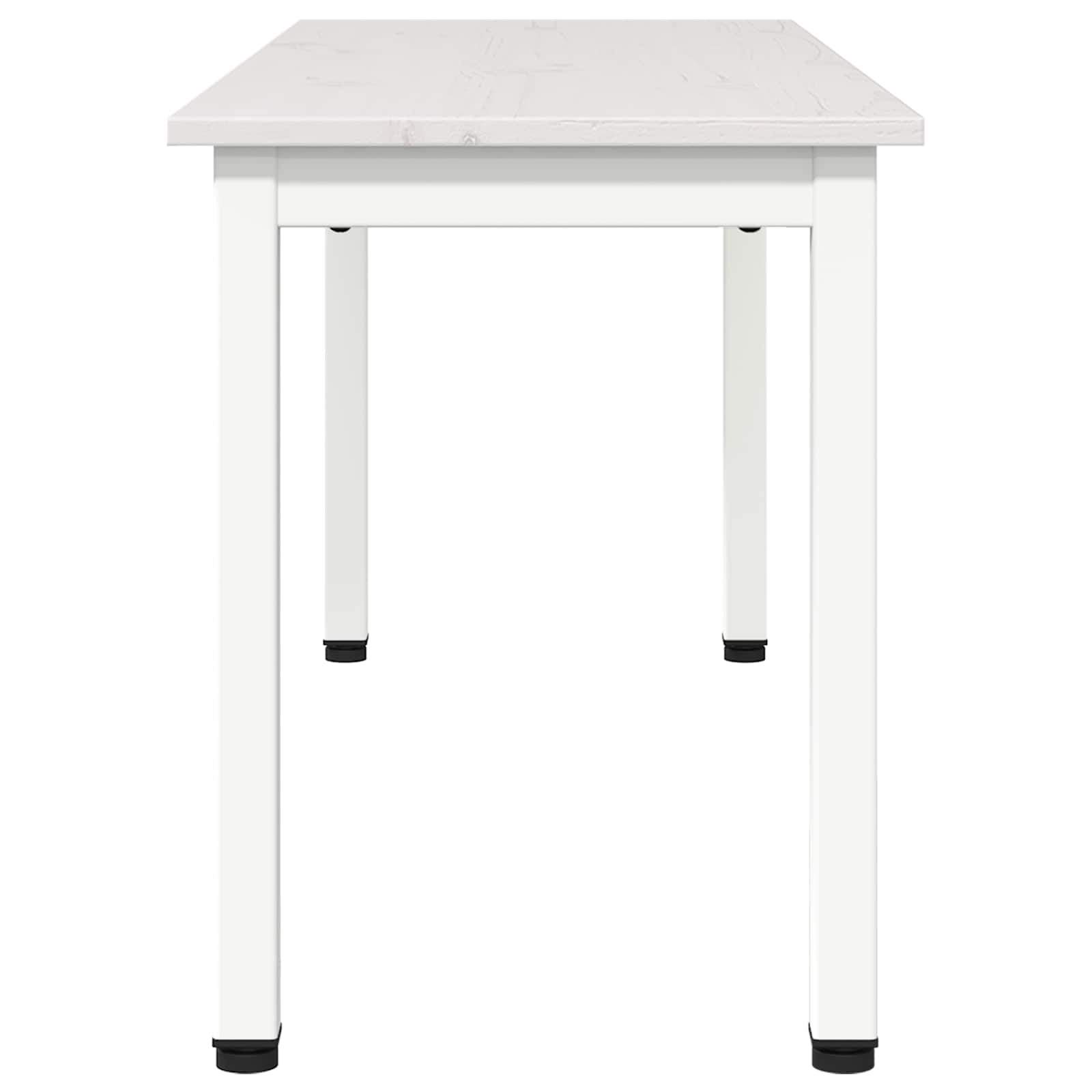 Eettafel Wit 60 x 60 x 75 cm Massief grenenhout