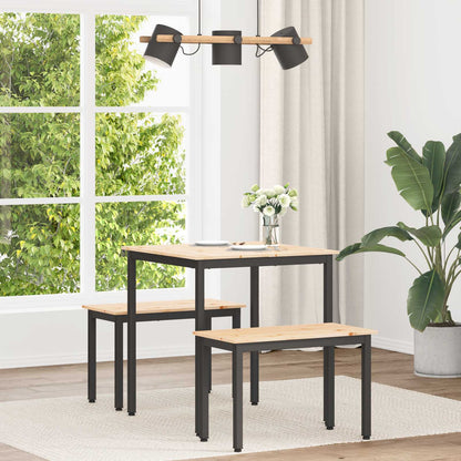 Eettafel Naturel 70 x 70 x 75 cm Massief grenenhout