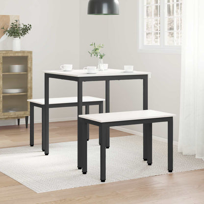 Eettafel Wit 70 x 70 x 75 cm Massief grenenhout