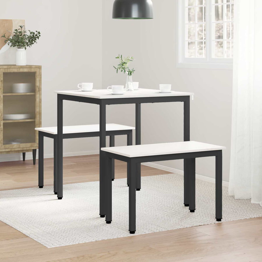 Eettafel Wit 70 x 70 x 75 cm Massief grenenhout