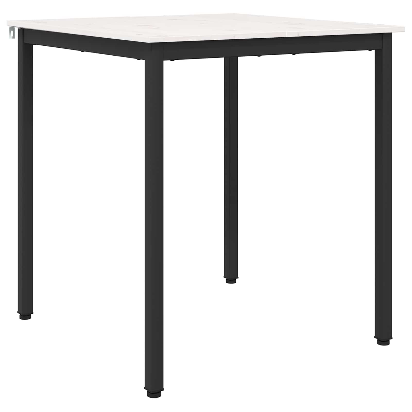 Eettafel Wit 70 x 70 x 75 cm Massief grenenhout