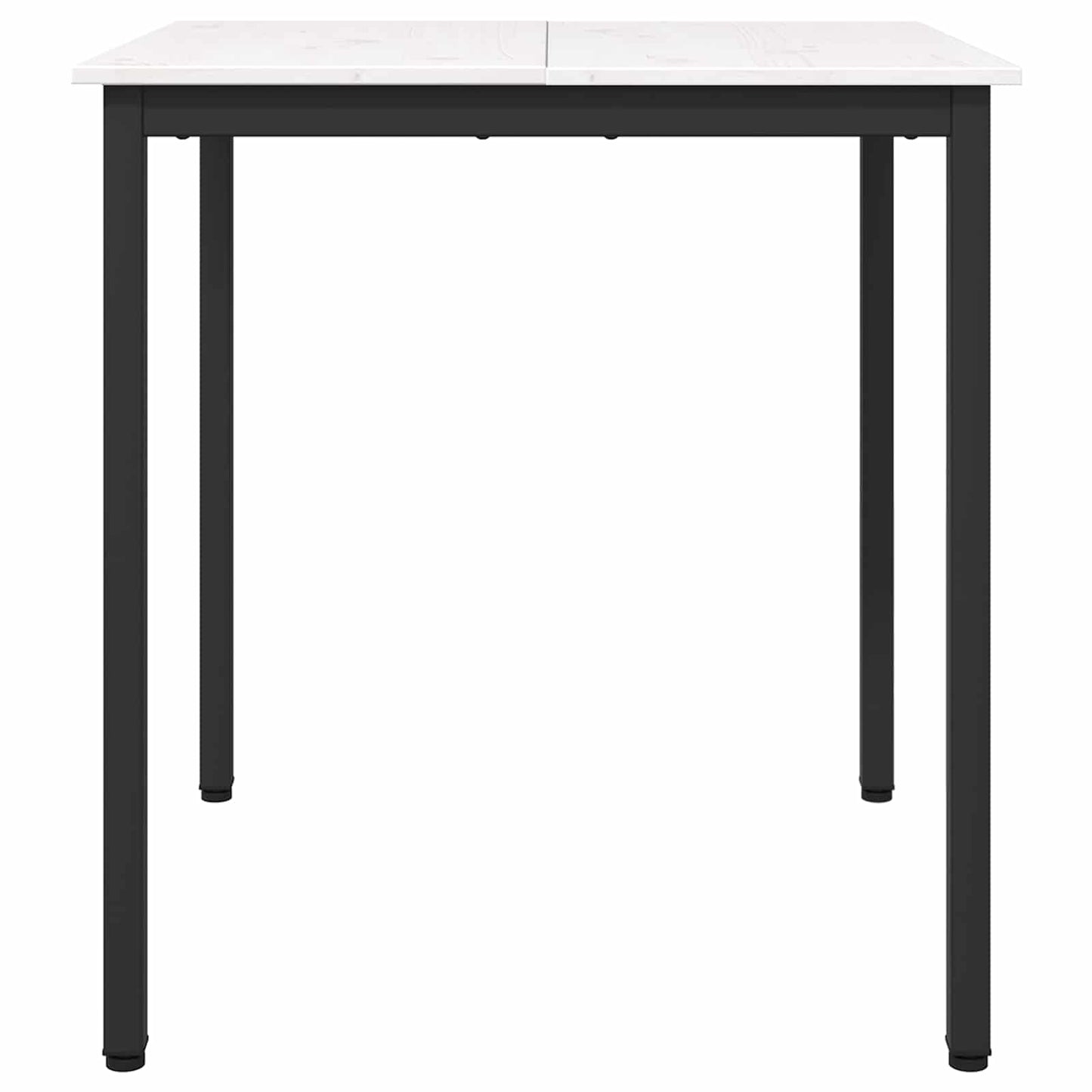 Eettafel Wit 70 x 70 x 75 cm Massief grenenhout