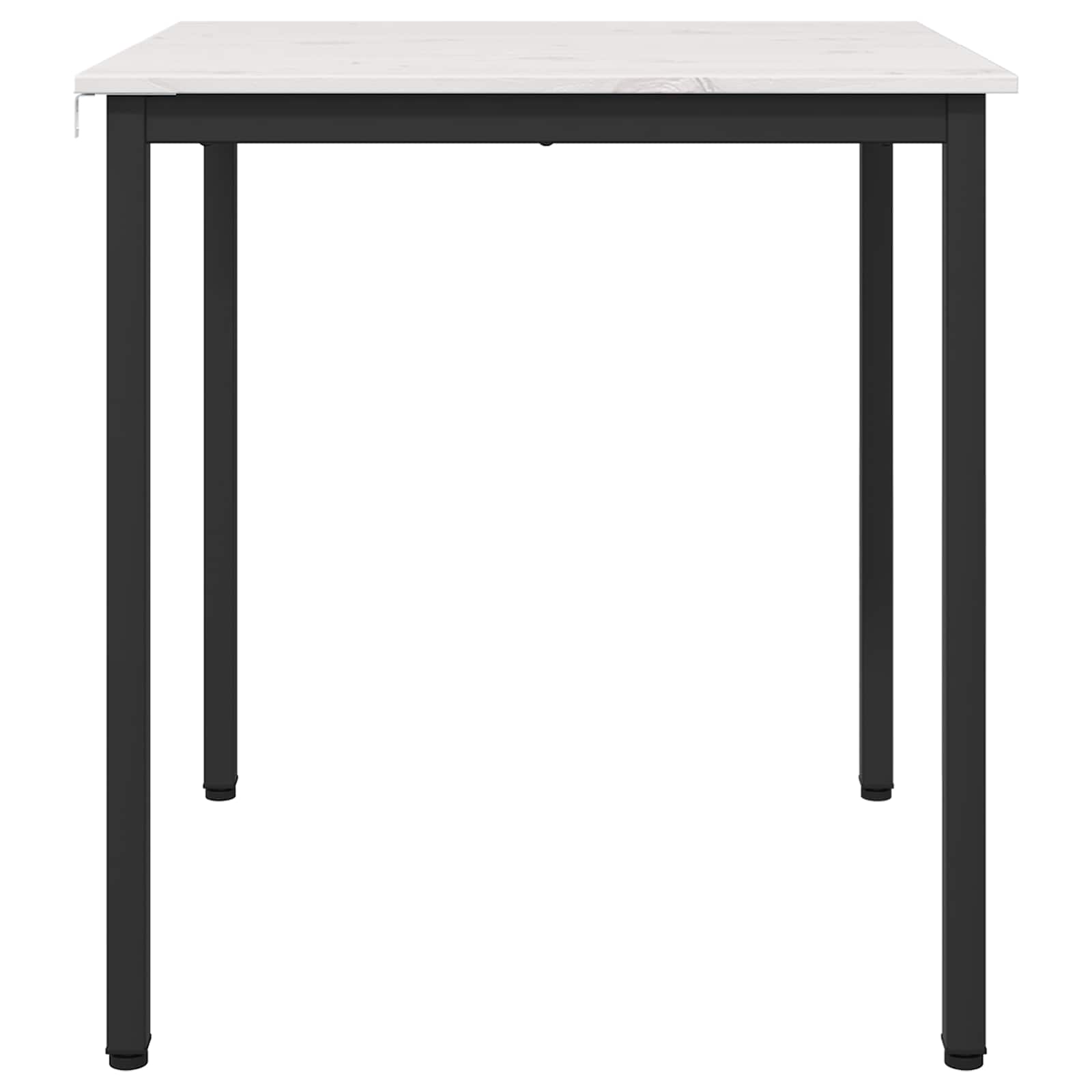 Eettafel Wit 70 x 70 x 75 cm Massief grenenhout