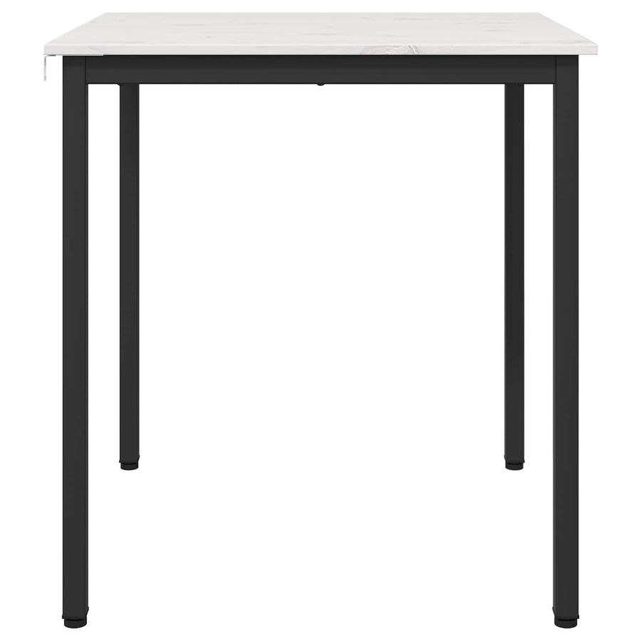 Eettafel Wit 70 x 70 x 75 cm Massief grenenhout