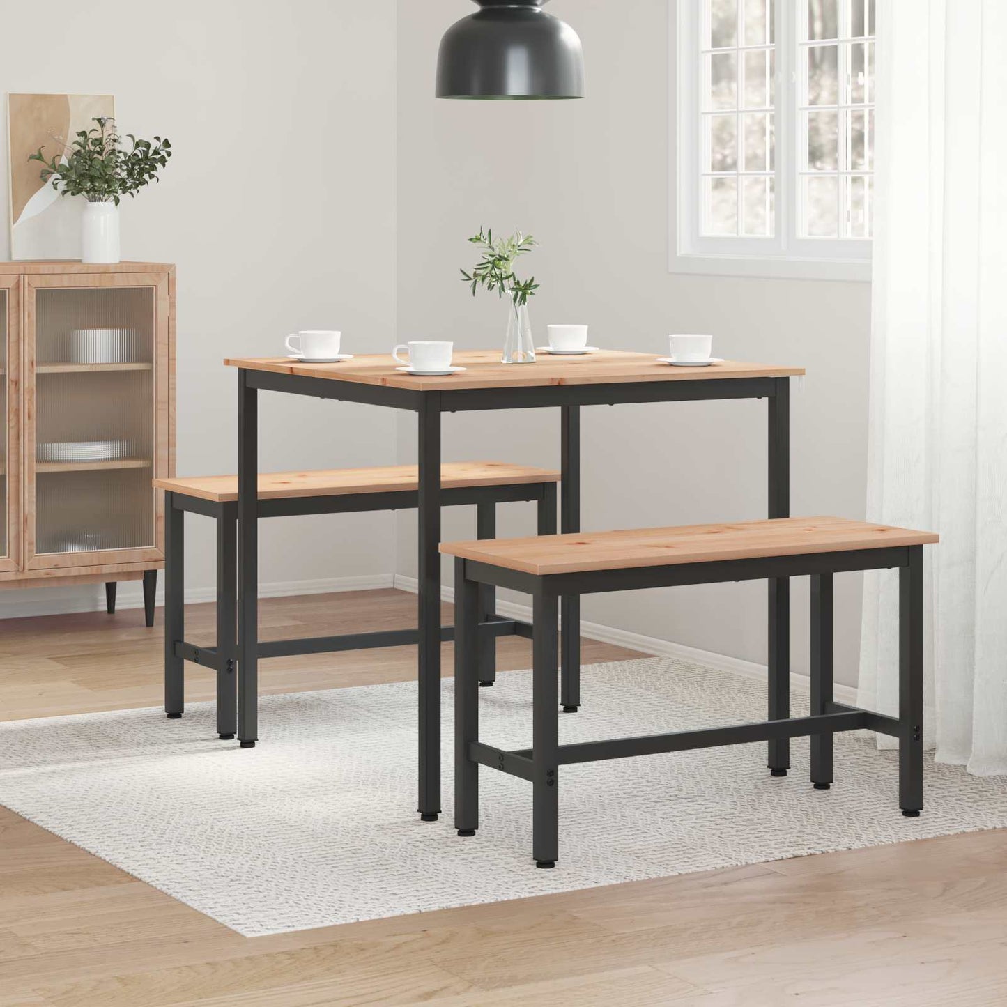 Eettafel Naturel 80 x 80 x 75 cm Massief grenenhout