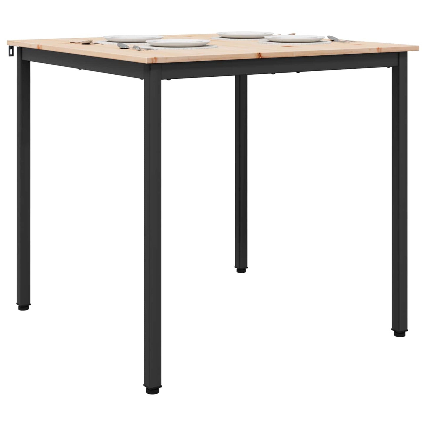 Eettafel Naturel 80 x 80 x 75 cm Massief grenenhout