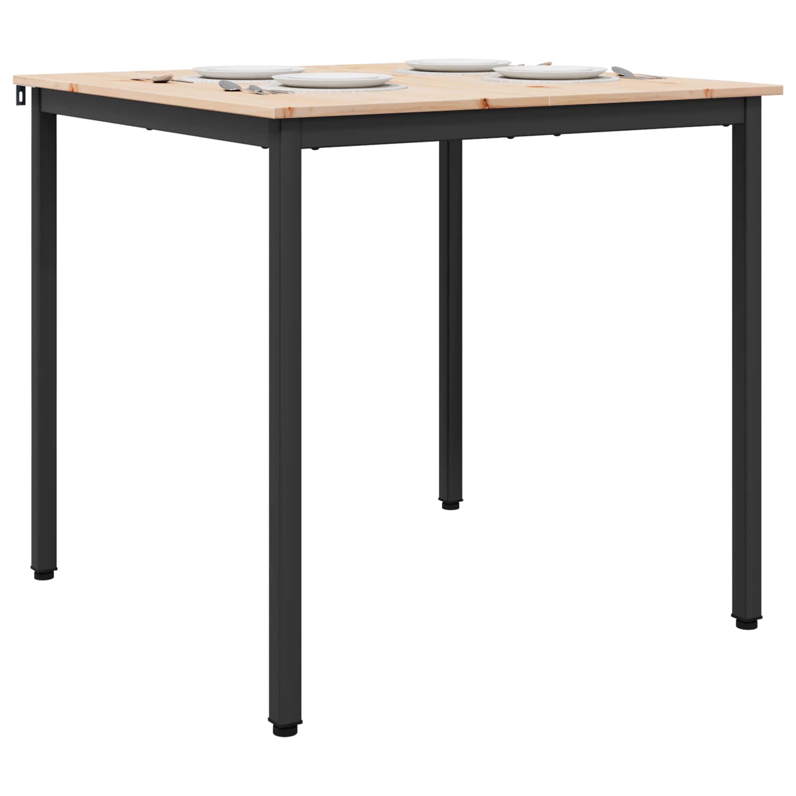 Eettafel Naturel 80 x 80 x 75 cm Massief grenenhout