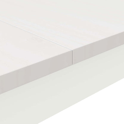 Eettafel Wit 80 x 80 x 75 cm Massief grenenhout