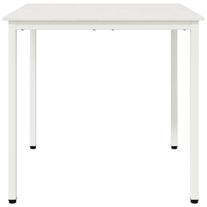 Eettafel Wit 80 x 80 x 75 cm Massief grenenhout
