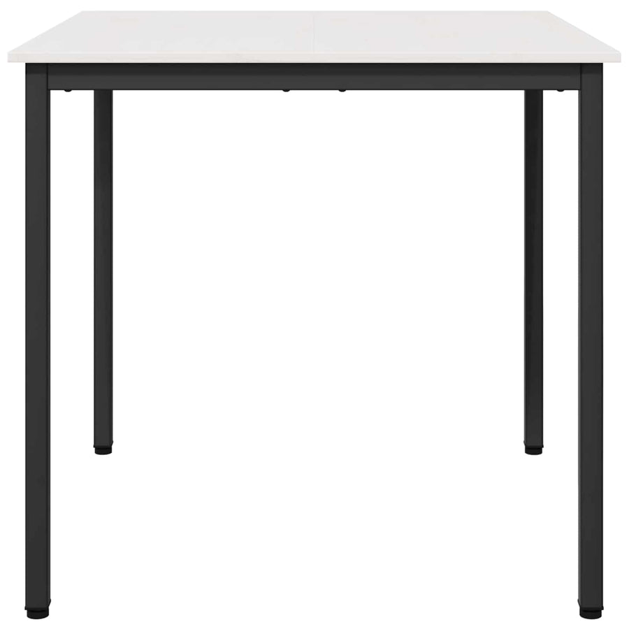 Eettafel Wit 80 x 80 x 75 cm Massief grenenhout