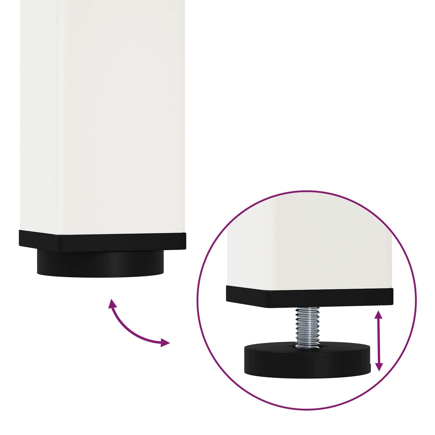 Eettafel Wit 80 x 80 x 75 cm Massief grenenhout