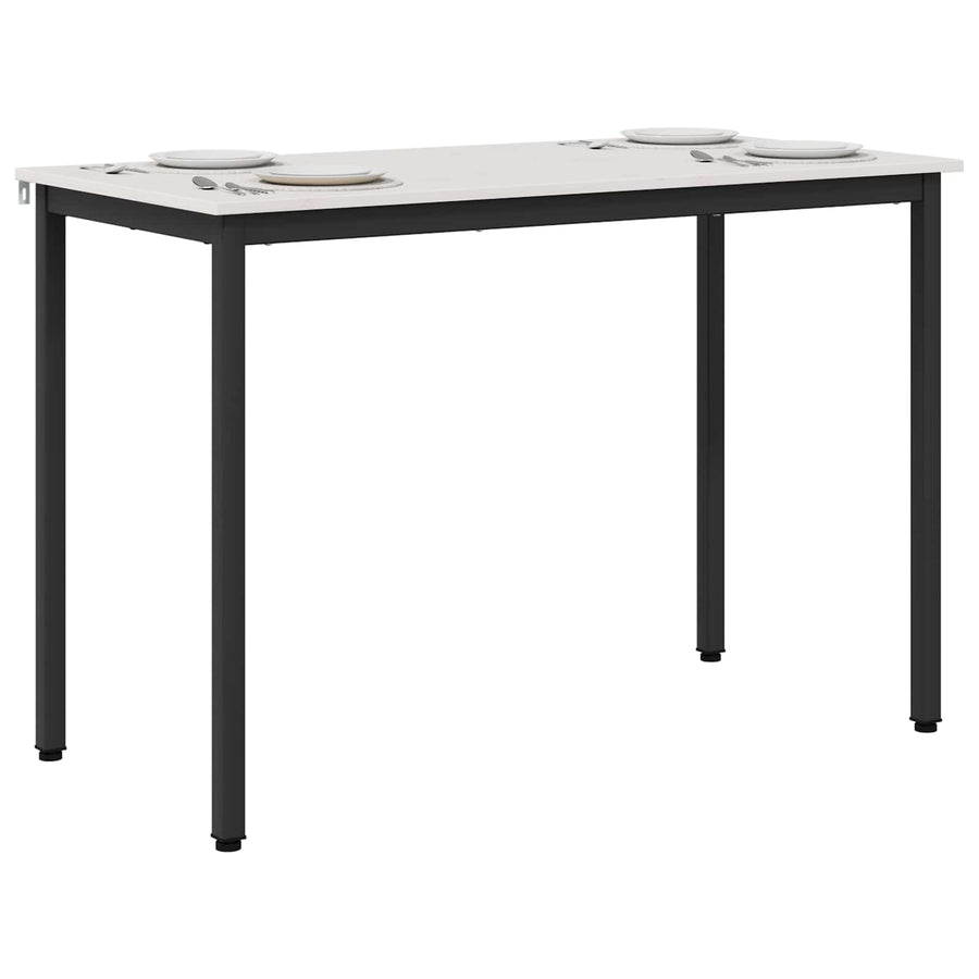 Eettafel Wit 110 x 55 x 75 cm Massief grenenhout